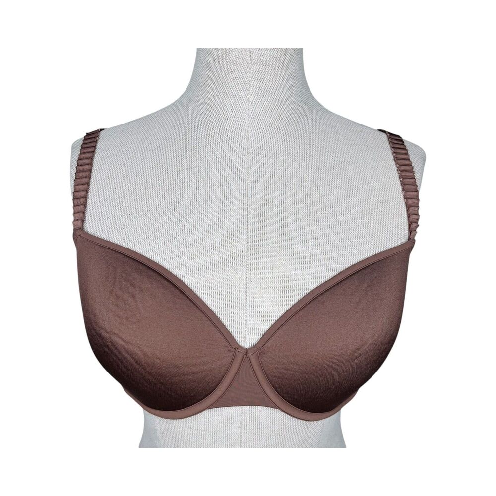 ThirdLove 24/7 Classic T-Shirt Bra sz 30F * Cocoa Brown Underwire Smooth Cup